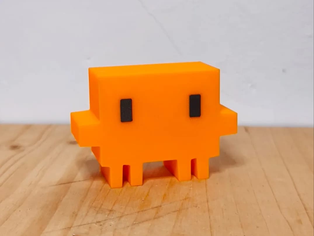 Miniatura Claude Code Mascote IA 3,2 cm Impressão 3D