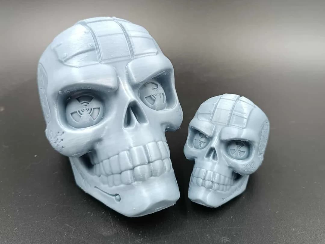 Caveira Cibernética Decorativa Impressão 3D