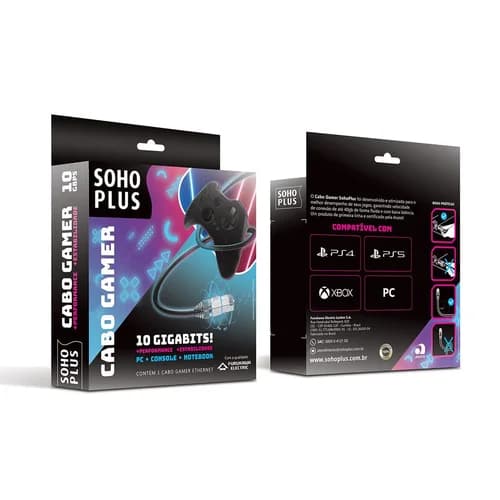 CABO DE REDE GAMER CAT-6 1.8M FURUKAWA SOHO PLUS ATE 10GBPX - CM T568A/B 1.8M PR 35123025