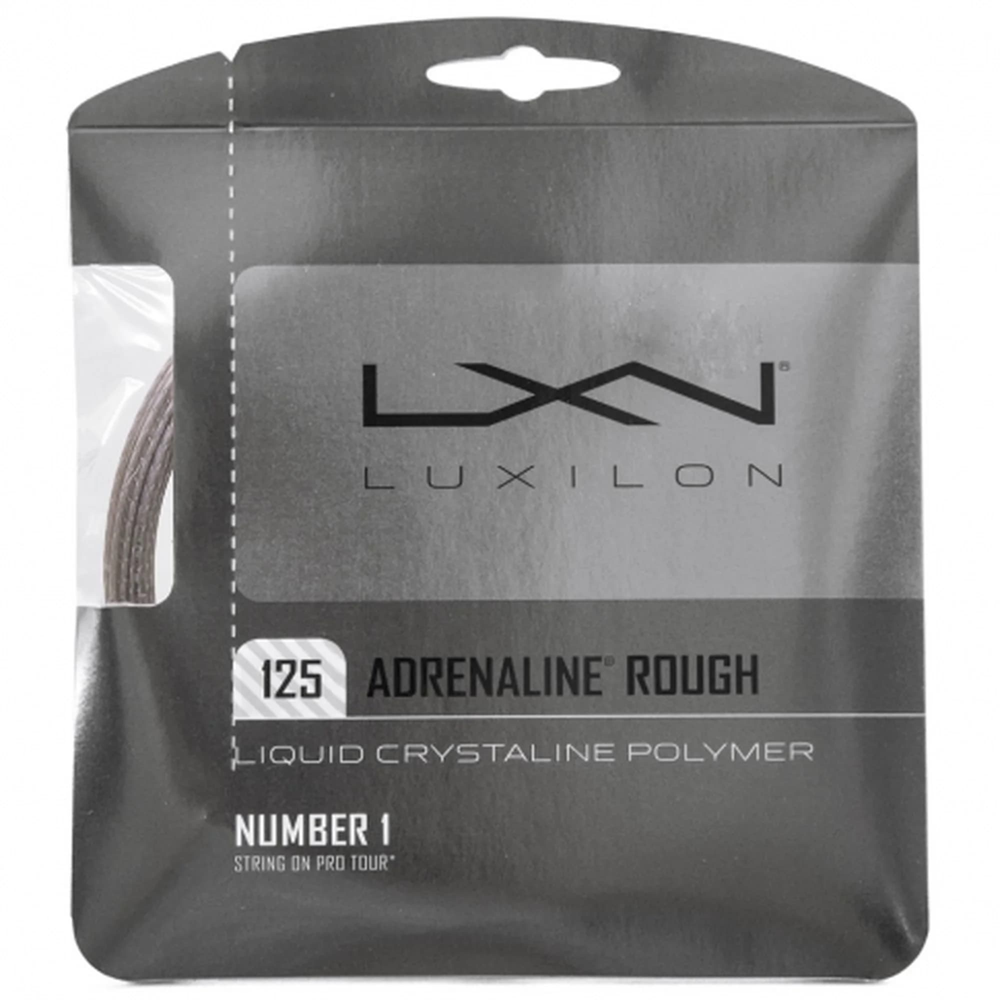 Corda Luxilon Adrenaline 16L 1.25mm Rough Cinza - Set Individual