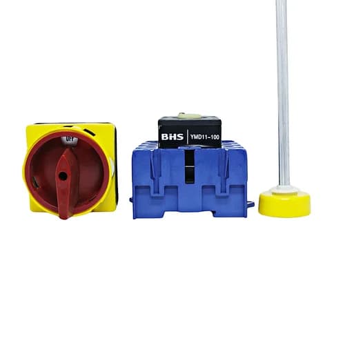 Chave Rotativa 72x72mm Liga/Desliga Fixação Base 100Amp. YMD11-100/04