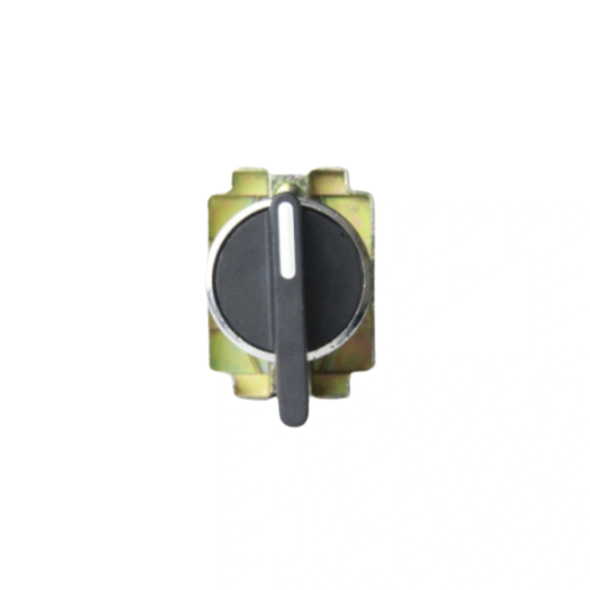 Comutador metálico manopla longa 22mm preto 3 posições fixas 2NA HB2-BJ33