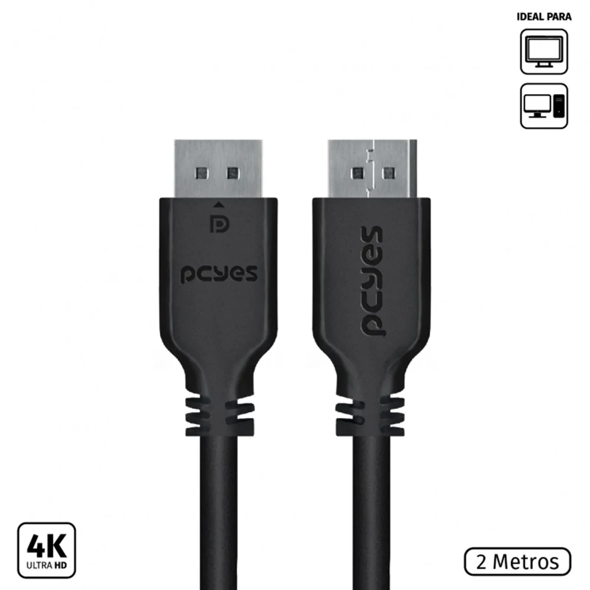 CABO DISPLAYPORT MACHO 2 METROS - PDPM-2