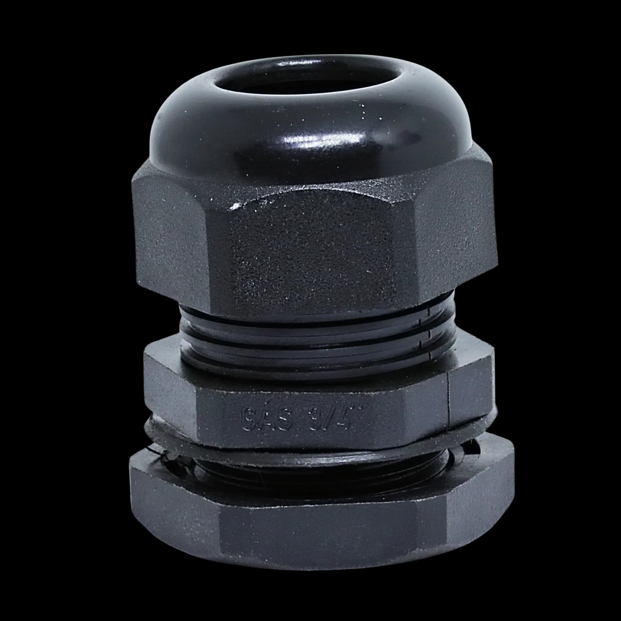 Prensa Cabo 3/4 Polegada Rosca Gás/BSP Preto