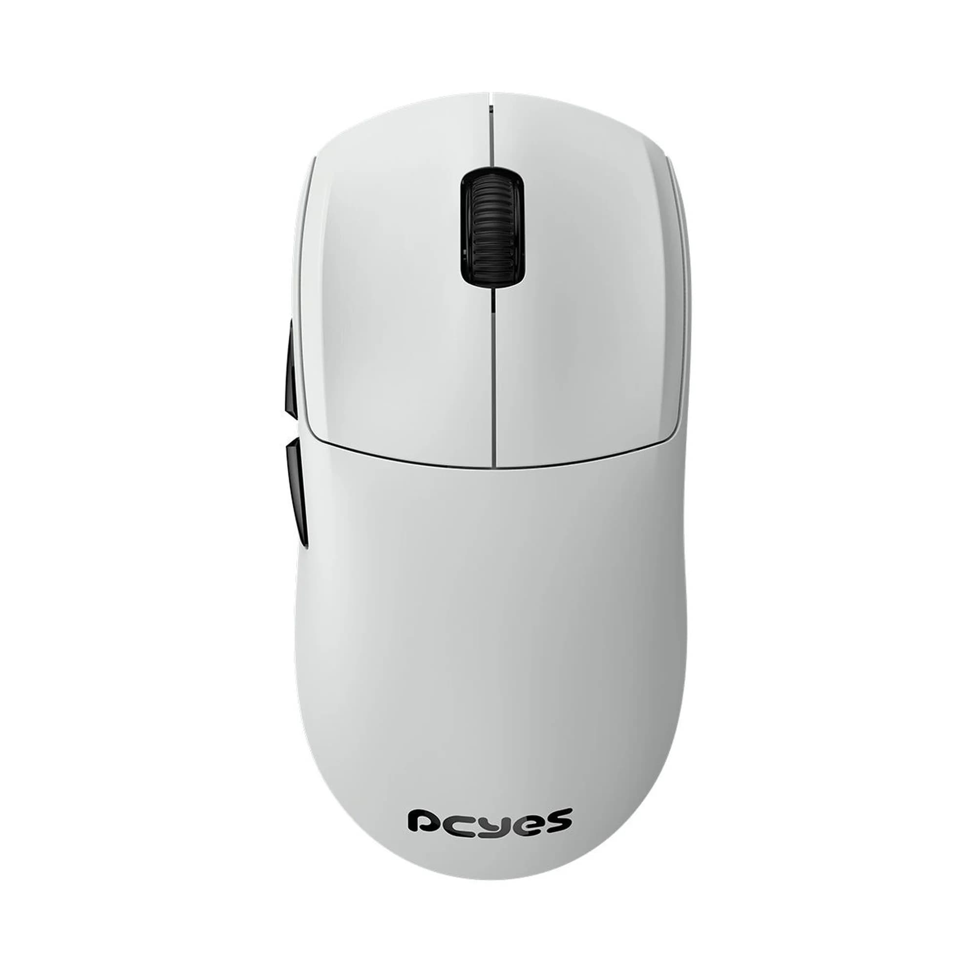 MOUSE GAMER PCYES FENNER WHITE 26K DPI POLLING RATE 8K WIRELESS WHITE GHOST PMGFWG8K