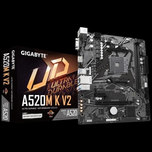 PLACA MAE GIGABYTE A520M K V2 1.1 CHIPSET A520, AMD AM4, MATX, DDR4