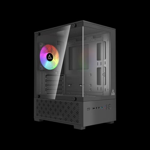GABINETE GAMER GSTORM SENTINEL BLACK 1 FAN RGB RAINBOW
