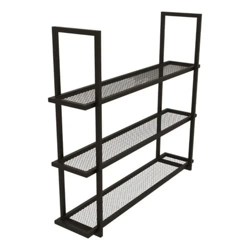 Prateleira Tripla Com Tela 1 Metro Estilo Industrial Vintage