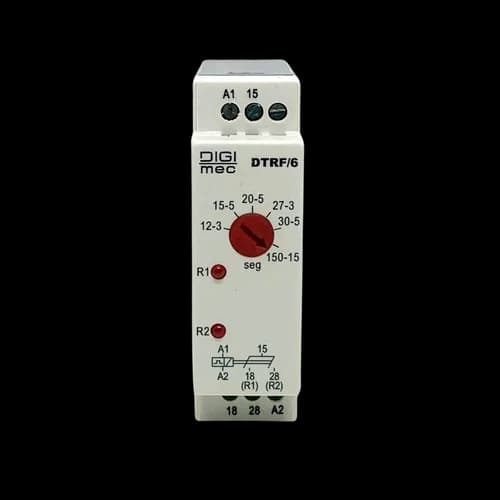 Temporizador para Reversão de Motor DTRF/6 Digimec