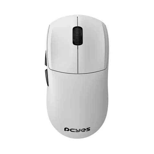 MOUSE GAMER PCYES FENNER WHITE 26K DPI POLLING RATE 8K WIRELESS WHITE GHOST PMGFWG8K