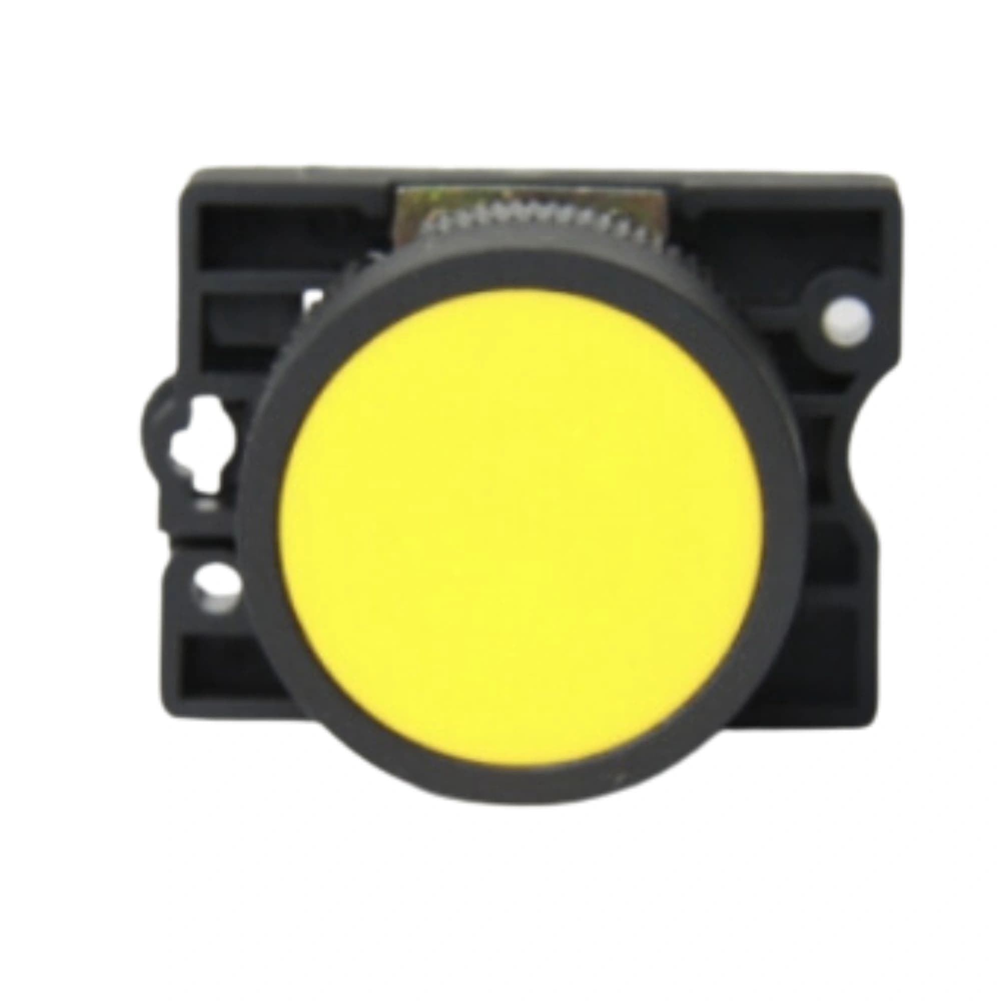Botão de comando plástico 22mm amarelo 1NA HB2-EA51