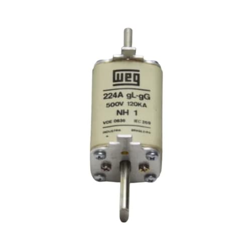 Fusível tipo NH, retardado, tamanho 1, FNH1-224 224AMP. WEG