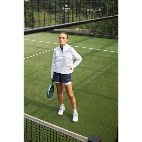 Casaco Slyce Quarter Zíper All Court Lite Feminino - Branco