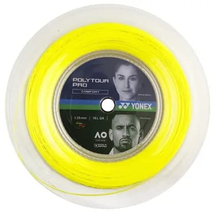 Passada de Corda Yonex PolyTour Pro 16L 1.25mm - Amarela