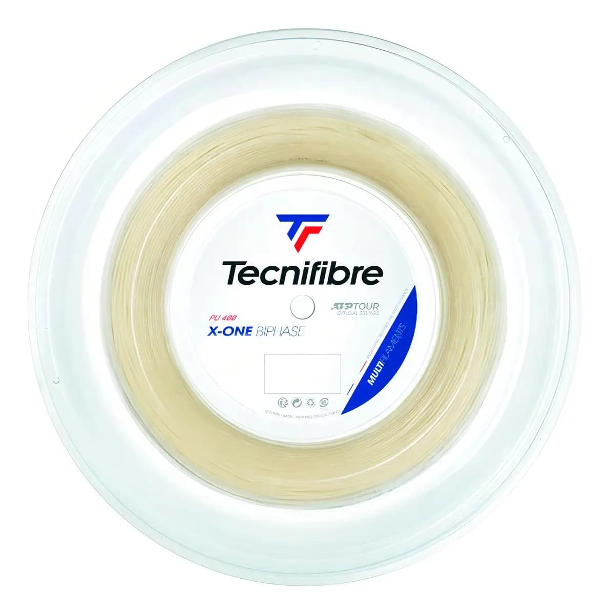 Passada de Corda de Tênis Tecnifibre X-One Biphase 1.30mm - Natural