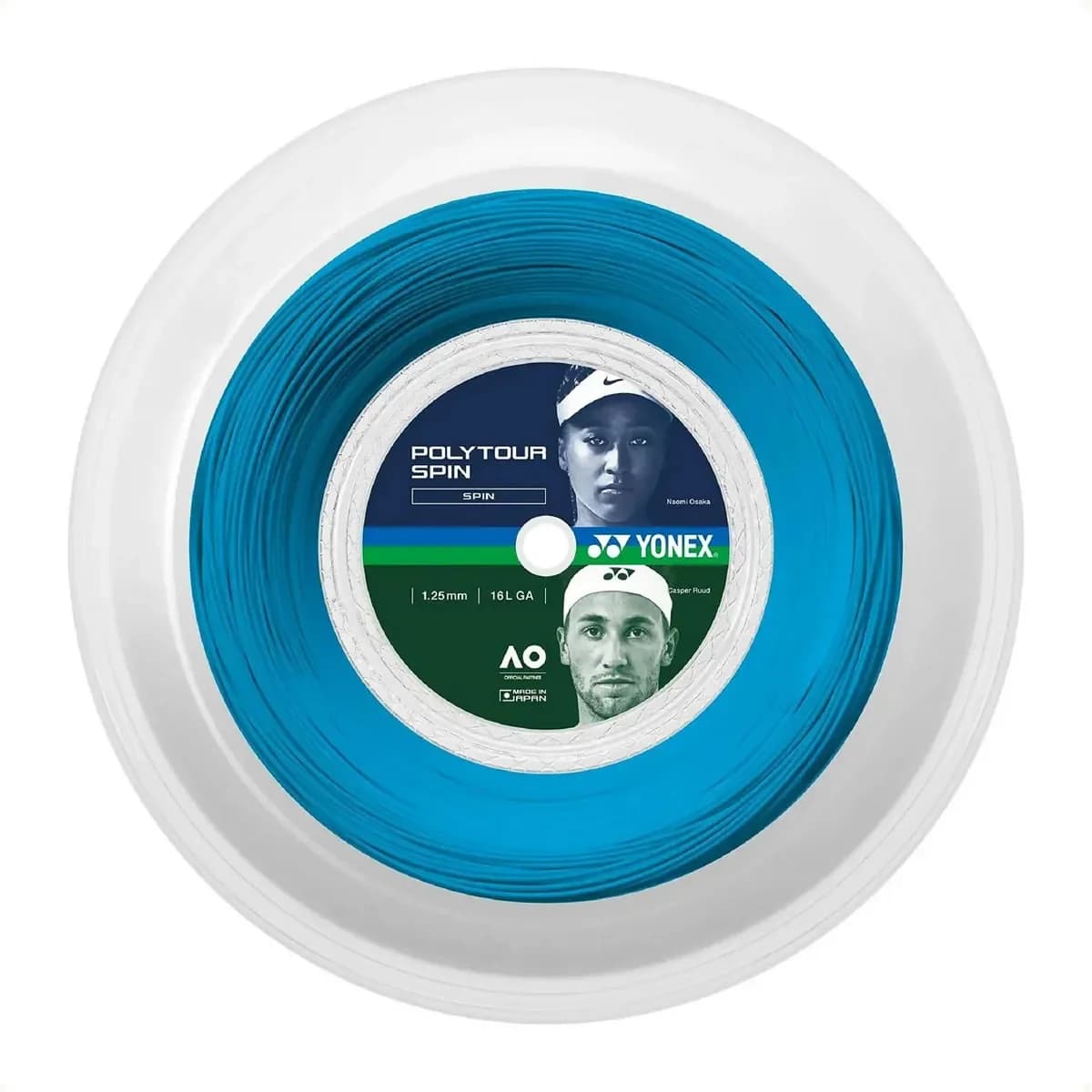 Passada de Corda Yonex Polytour Spin 1.25mm 16G - Azul