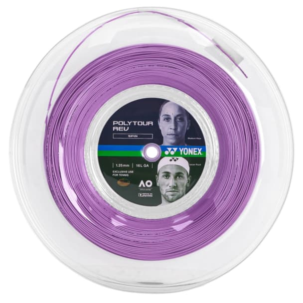 Passada de Corda Yonex Polytour Rev 16L 1.25mm - Roxo